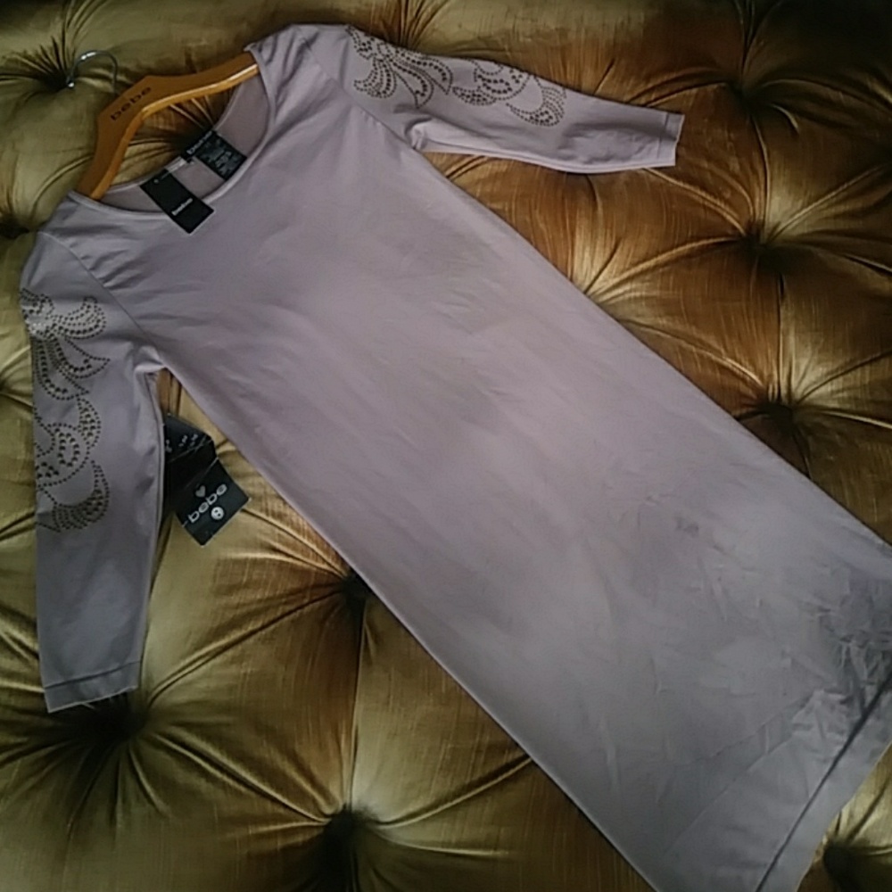 Bebe Studded Sleeve Dress